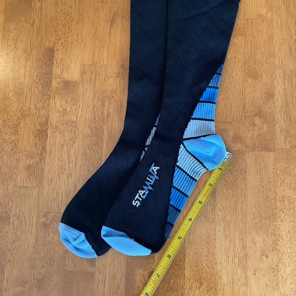 NWOT One pair Size Small/Medium unisex Physix Gear blue black compression socks - Picture 6 of 10